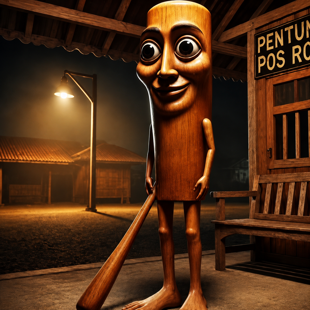 TUNG TUNG TUNG SAHUR, the wooden bat creature of the sahur hour